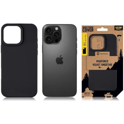 Tactical Magforce Velvet Smoothie Back Cover Asphalt Black (iPhone 16 Pro Max)